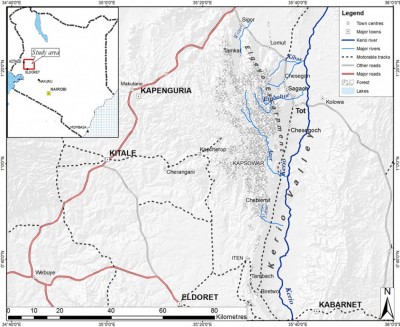 Figure 1. The Marakwet region in north-west Kenya.