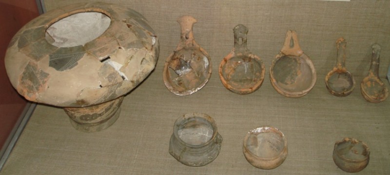 Figure 2. Pottery of the Trypillian culture from Passek’s excavation. Dated to 3600 BC.