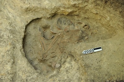 Figure 3. Burial 132, Karinel Group (photo courtesy of T. Inomata).