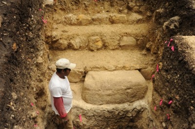 Figure 5. Ceibal Monument 2, Amoch Group (photo courtesy of T. Inomata).