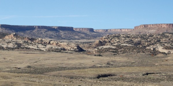 Panoramic view of a canyon